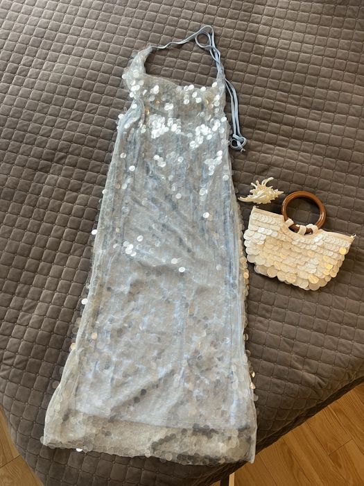 Сукня вечірня голуба