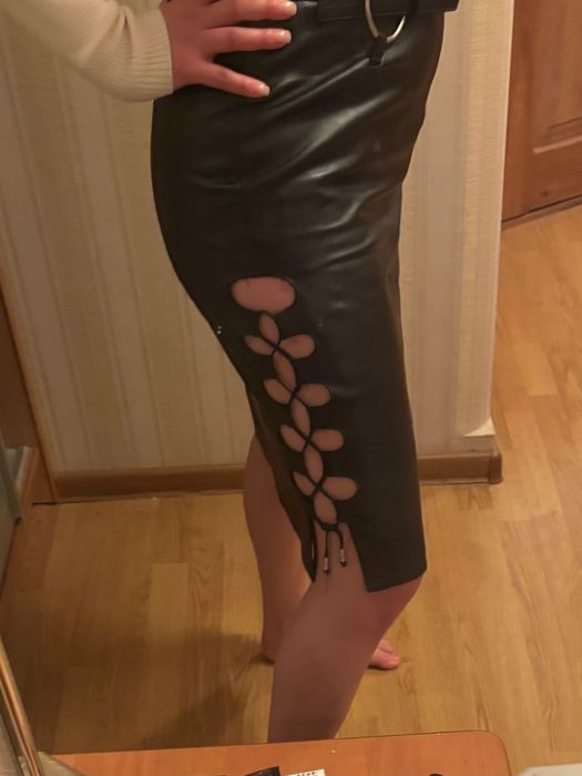 Спідниця шкіряна