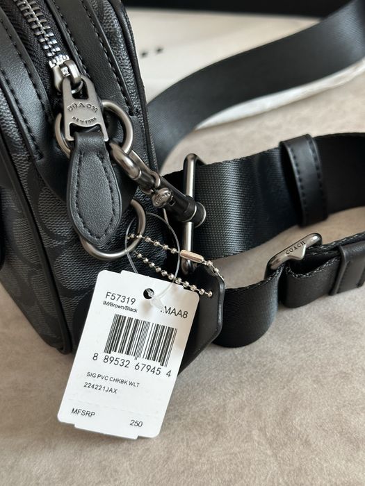 Сумка Coach | Месенжер коуч коач | шкіряний через плече