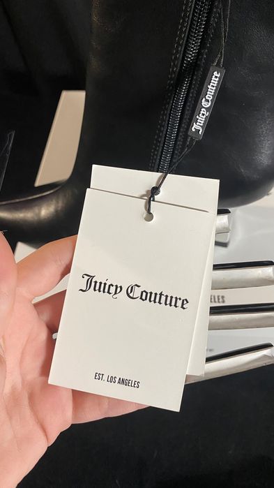 Чёрные ботильоны, каблуки juicy couture