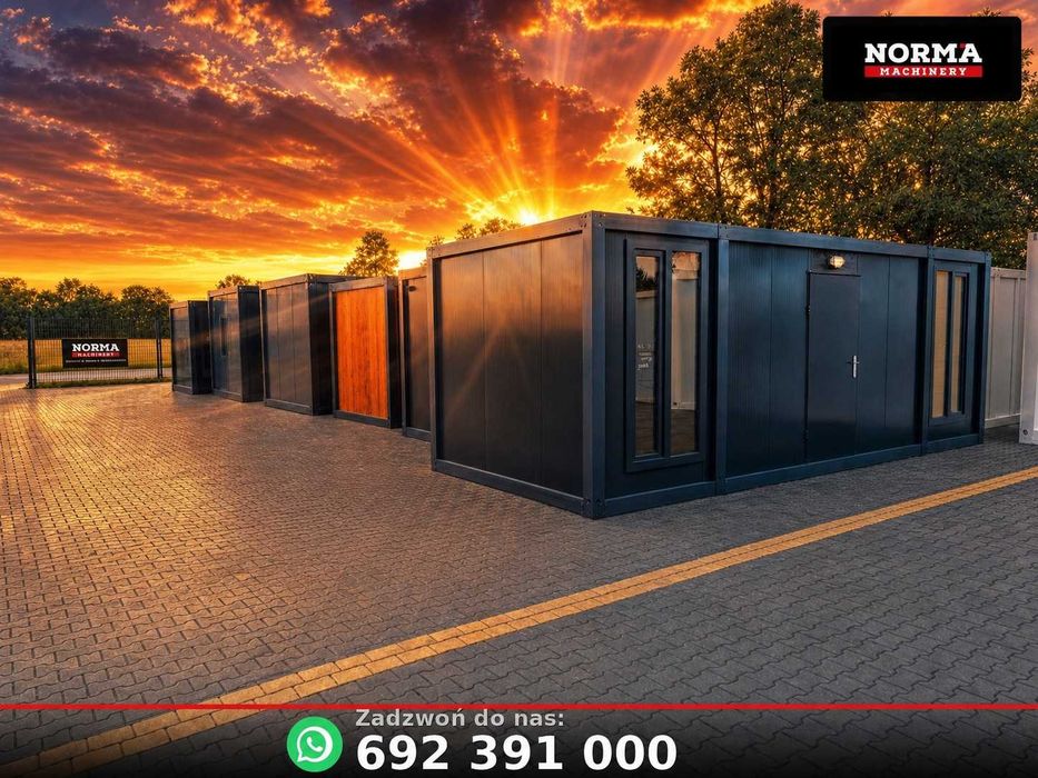 Kontener biurowy, socjalny, Stróżówka, pawilon handlowy, 6 x 2,4 m !