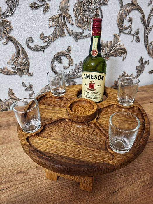 Винний столик масив Дуб