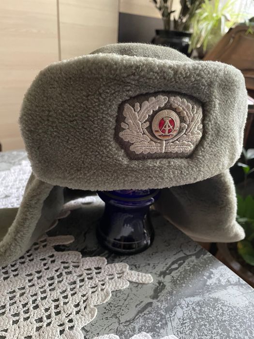 Czapka zimowa uszatka wojsk NRD NVA 1967 r.