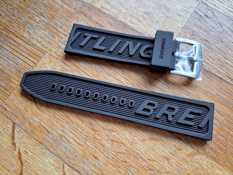 Pasek kauczukowy Breitling do zegarka 22 24 mm  Navitimer / Avenger