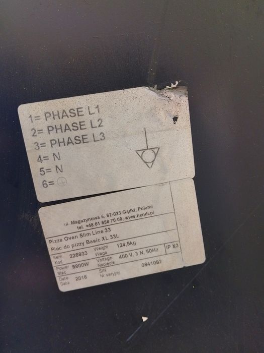Piec do pizzy HENDI