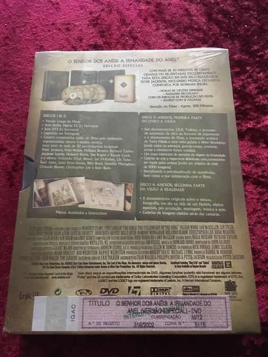 DVDs e Blu-Ray originais de filmes e séries, novos/como novos