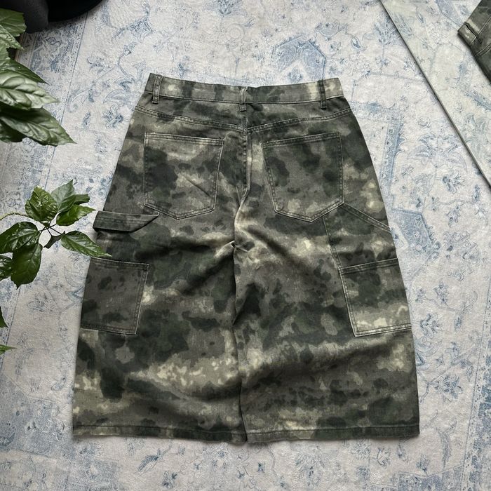 Double knee carpenter baggy camo jorts oversize широкі камо камуфляж jaded racer карпентер дабл ні шорти беггі баггі baggy sk8 y2k real tree