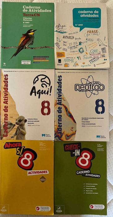 Cadernos de Actividade_8º ano_Várias disciplinas
