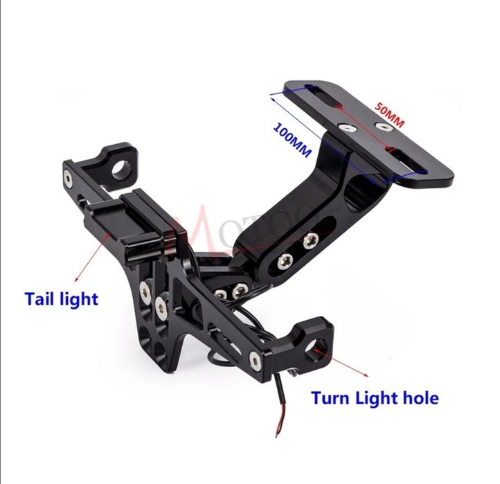 Suporte matrícula universal moto Inclinação ajustável envio gratis.