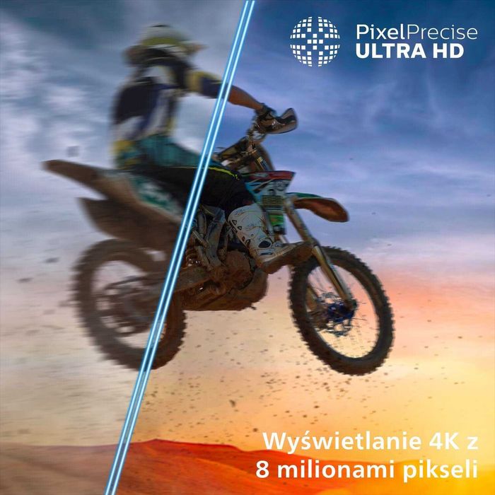 Nowy QLED Philips 65 cali 4K UHD hdr Smart WIFI DVB-T2 65PUS7810 gwarancja 24m telewizor