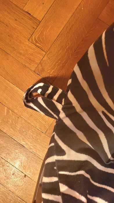 Pufa worek zebra