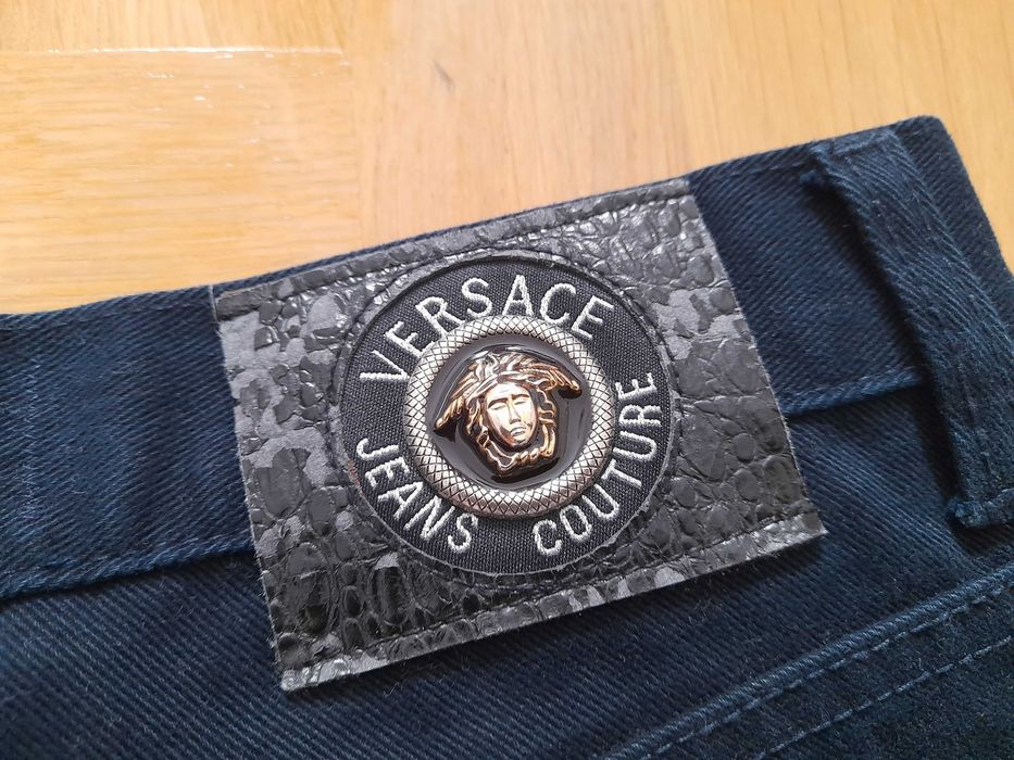 Versace jeans couture vintage spodnie granatowe 32