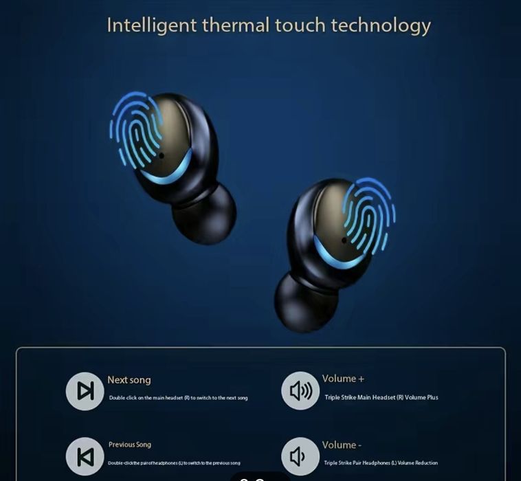 Auriculares TWS com powerbank