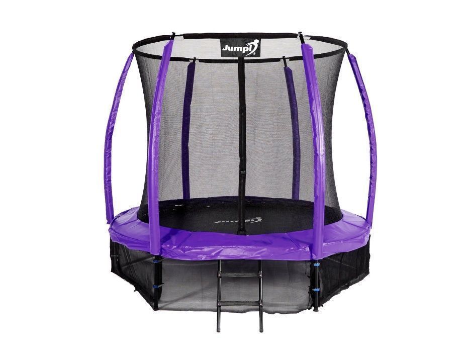 Trampolina Ogrodowa 252cm/8ft fioletowa Maxy Comfort Plus Z Wewnętrzną