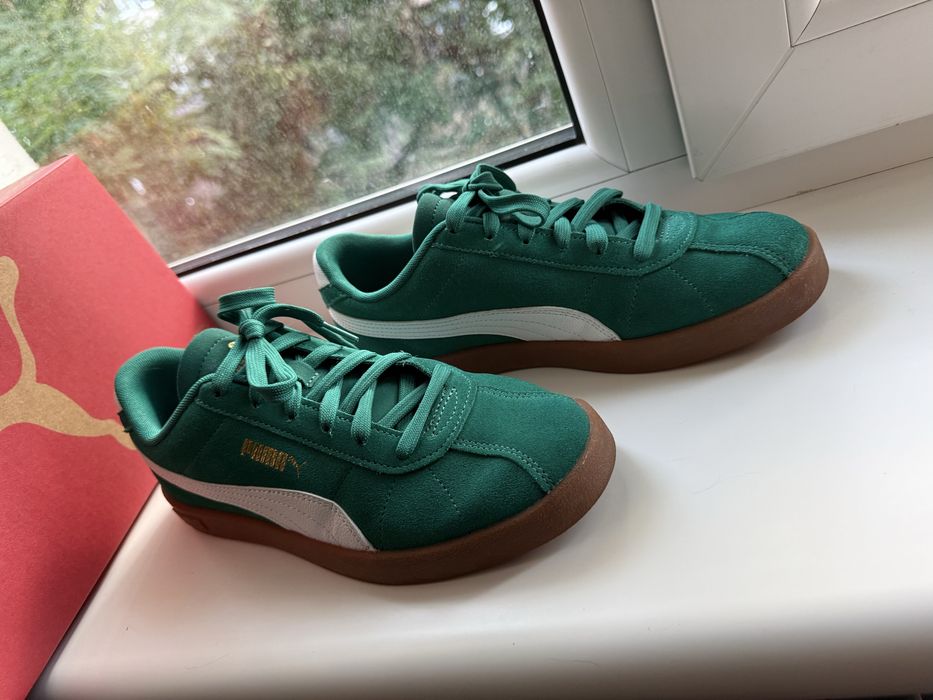 Кеди жіночі зелені puma 39р