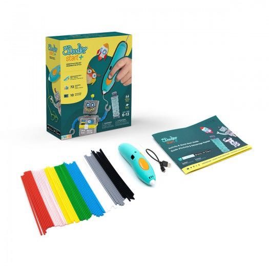 3D ручка 3Doodler Start Plus базовий набір креатив 72 стрижні 3Д ручка