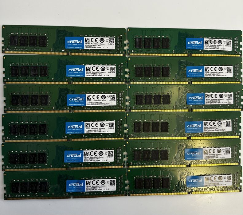 Оперативна пам'ять DDR4 16gb pc4-2666 mhz udimm non-ecc