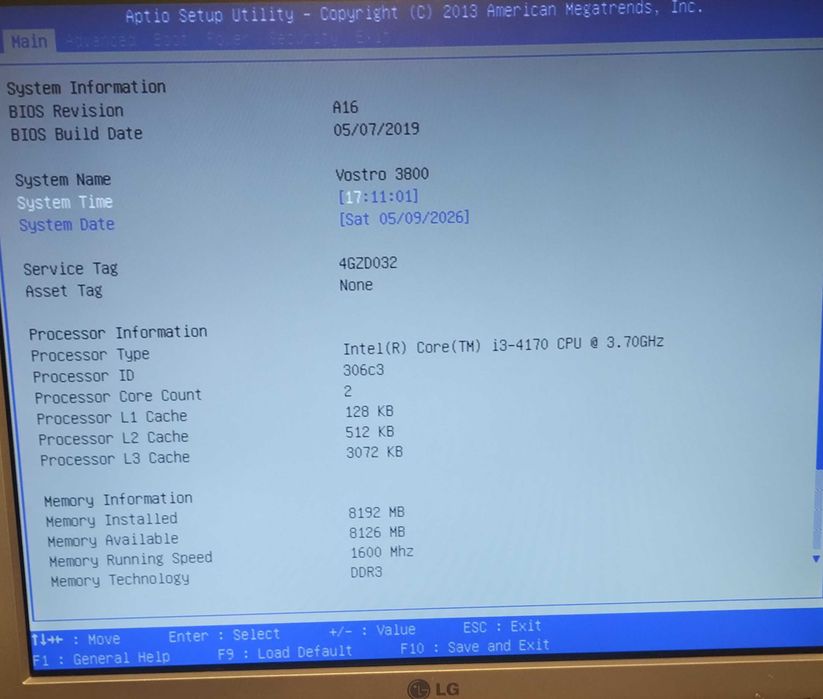 Komputer DELL Vostro 3800, i3-4170, 8gb DDR3, bez dysku, Win 10 Pro
