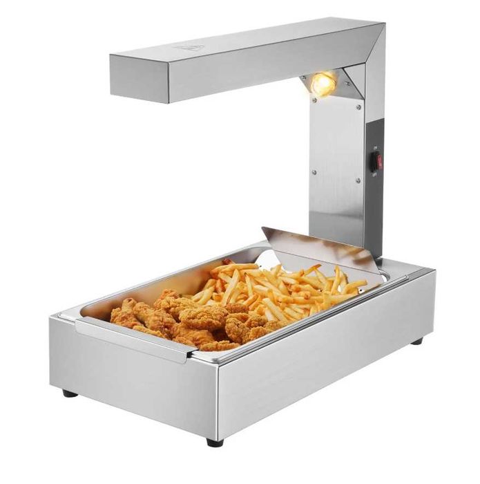 Aquecedor de Batatas Fritas Lâmpada de Aquecimento Comercial Estação de Aquecimento Elétrica , Aquecedor de Batatas Fritas de Bancada