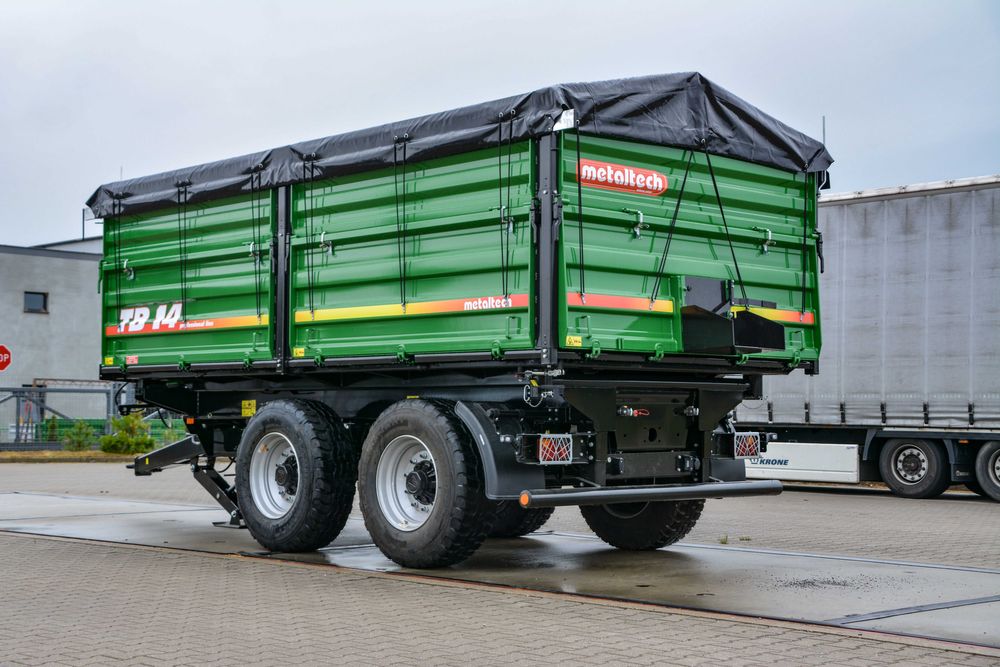 Przyczepa rolnicza tandem  METALTECH TB 14 12 10 ton | PLANDEKA GRATIS