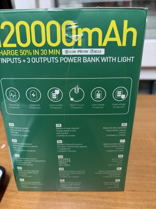 PowerBank Hoco DB101 120000 mAh 22,5W