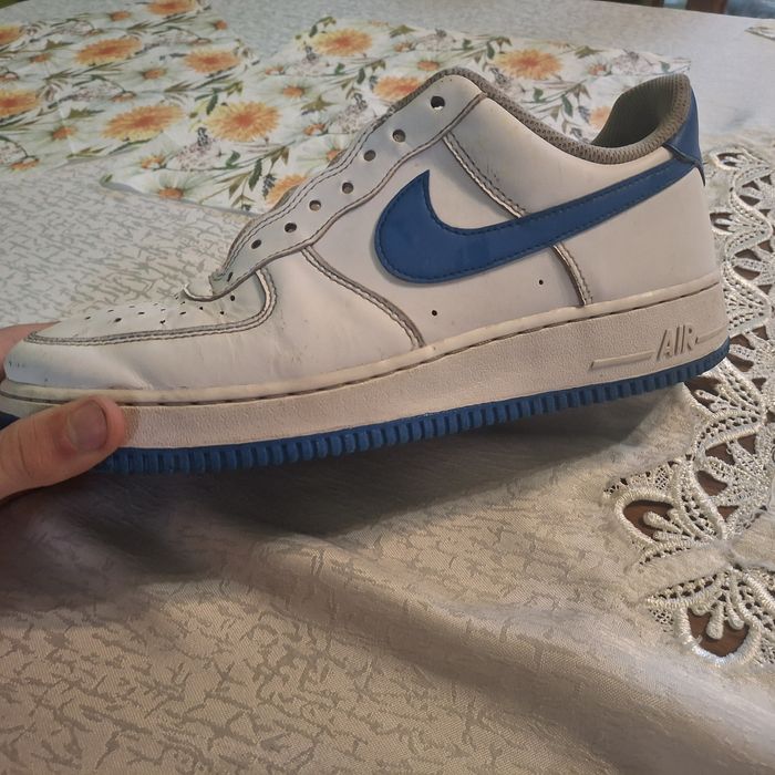 Buty nike biało niebieskie