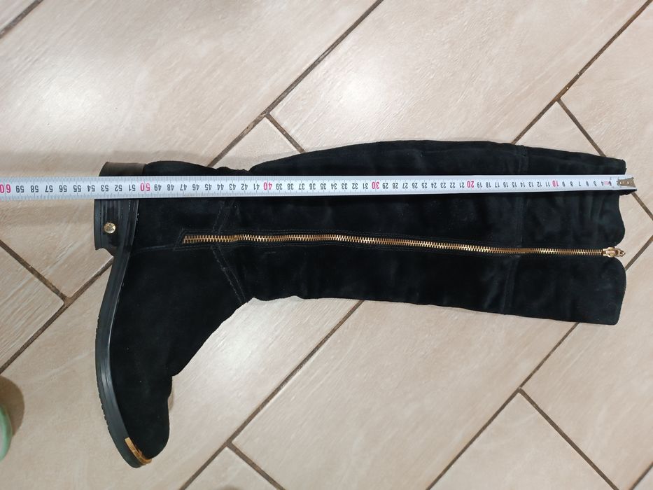 Ботфорди жіночі натуральний замш, 38