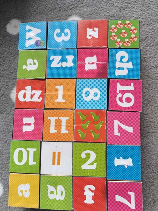 Klocki edukacyjne Adamigo literki cyferki