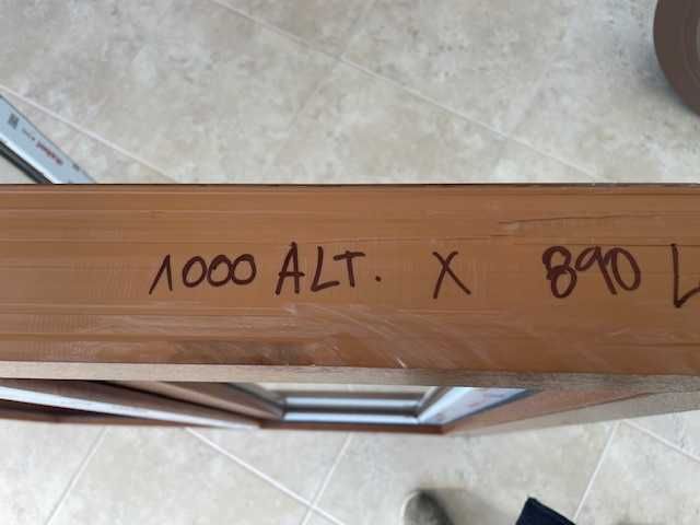 JANELA PVC 2 FOLHAS CARVALHO DOURADO