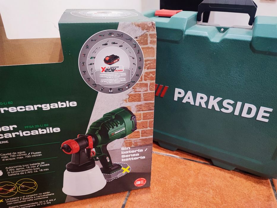 Pistola de Pintura Parkside a bateria