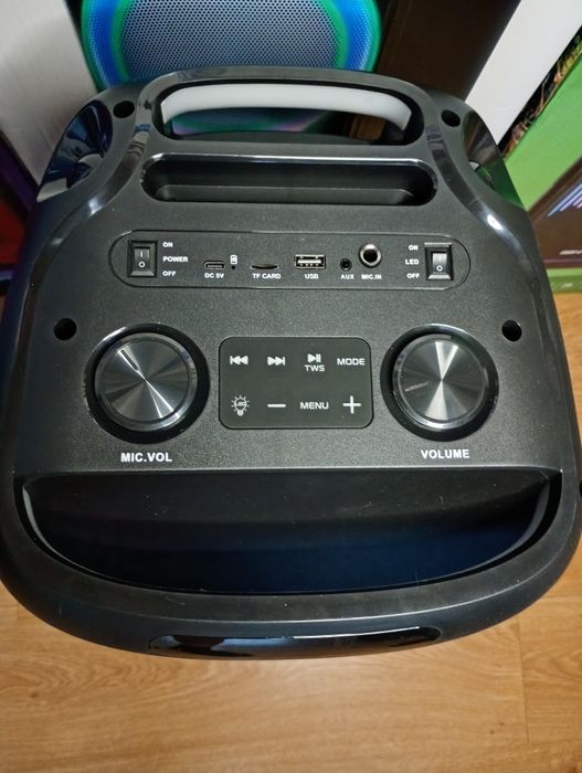 Караоке акустика GeDi-22(блютуз,USB,SD,FM)ПультДУ, 2микрофона