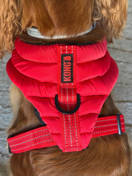 (NOVO) Peitoral KONG vermelho para cão