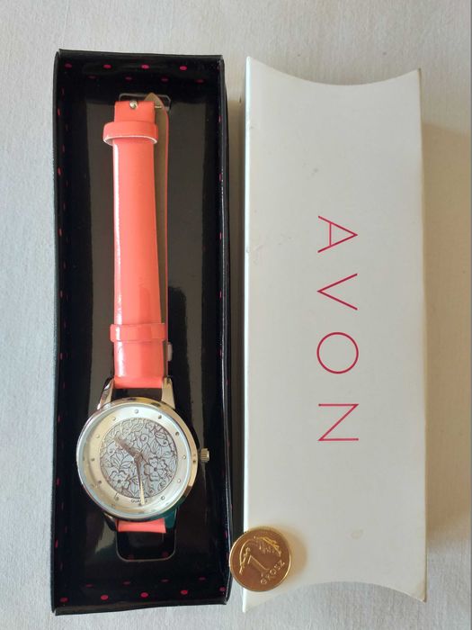 Avon Zegarek damski FRIDA WATCH - RED nowy #66