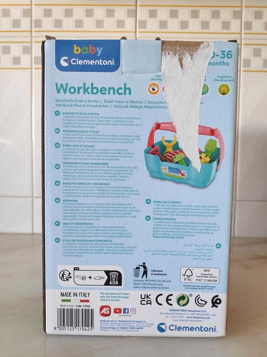 Bancada de trabalho (Workbench) - Clementoni