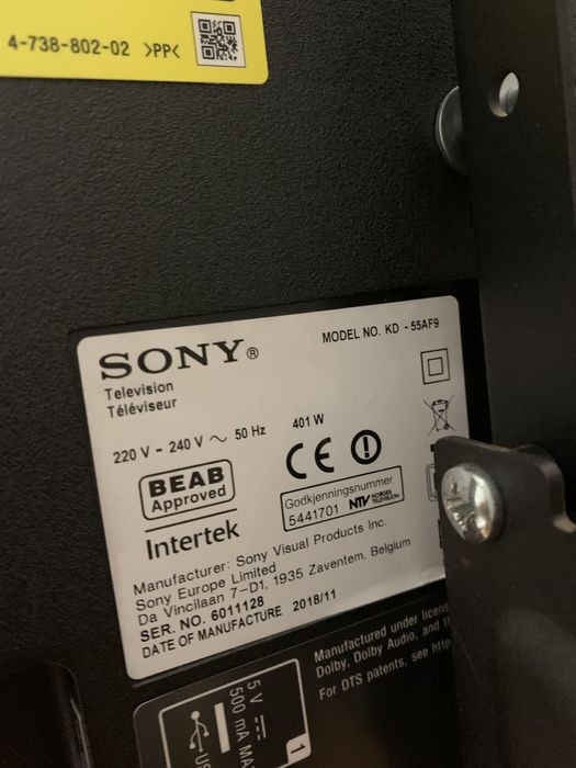 AndroidTV Sony 4K UHD z Soundbarem