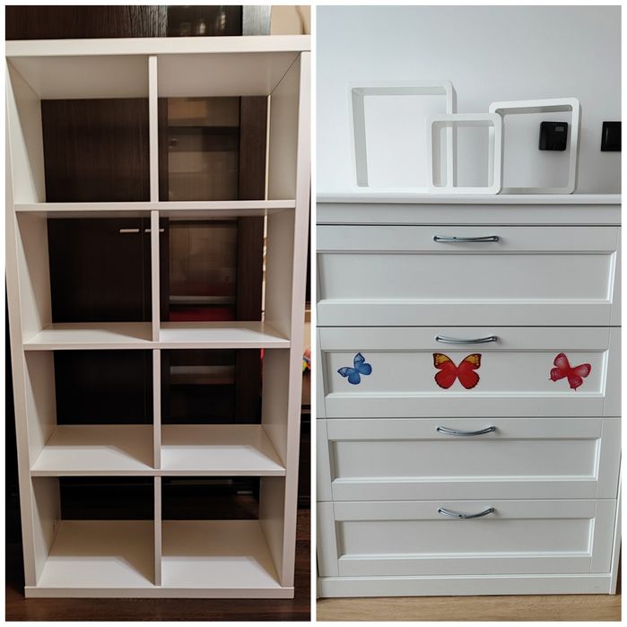 Meble dziecięce, Regał, Komoda Ikea, półki wiszące Agata, łóżka