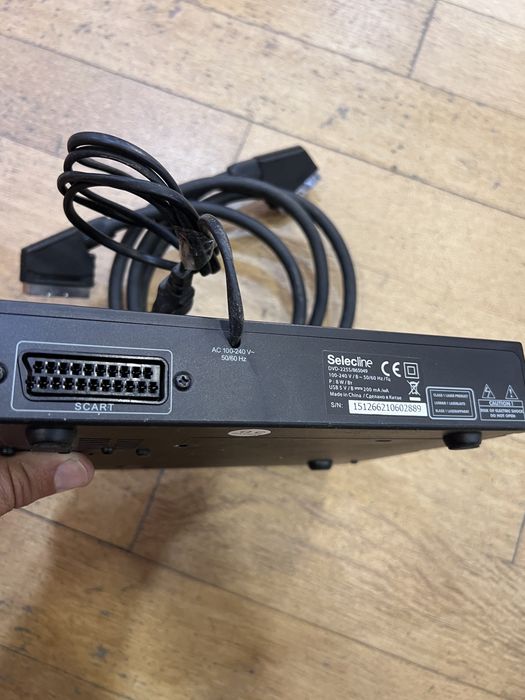 Leitor de DVD Selecline (Modelo DVD-225S) + Cabo SCART incluído