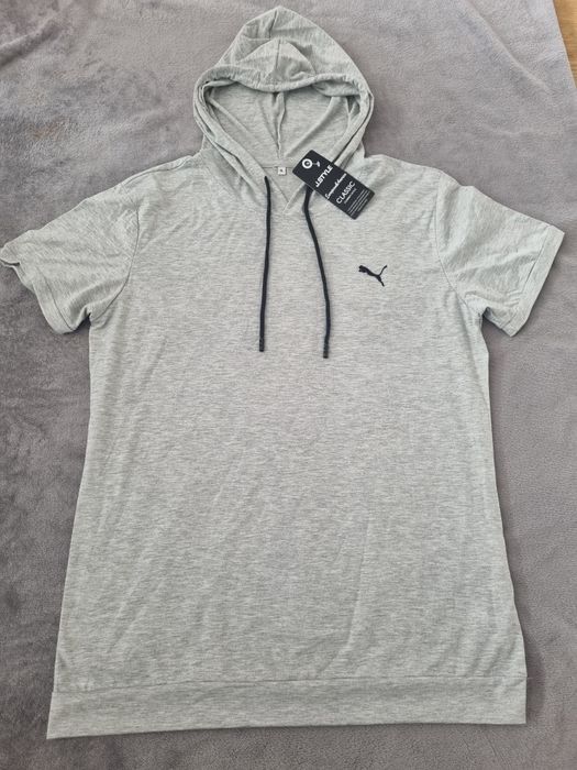 #koszulka #bluzka sportowa XL #kaptur Puma #szara nowa