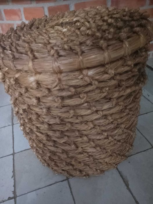 kosz pleciony duży