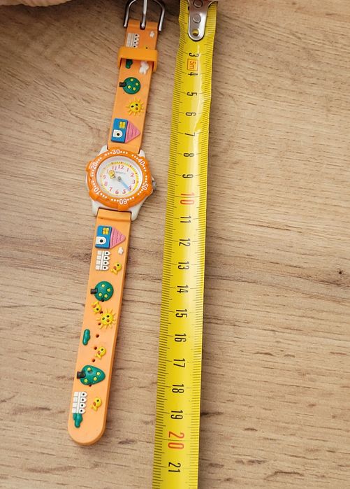 Zegarek dla dziecka na pasku pomarańczowy