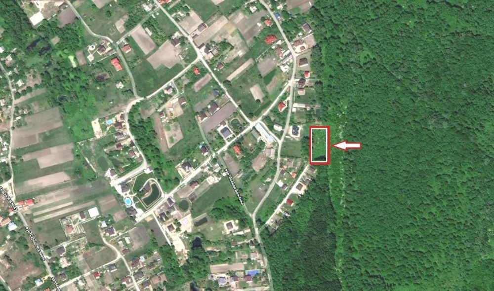 Вишенки участок 25 соток с выходом в лес