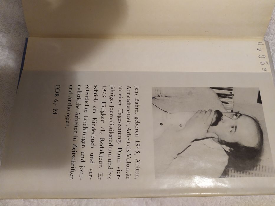 Regen im Gesicht. Jeans Bahre. Verlag. Neues Leben. Berlin