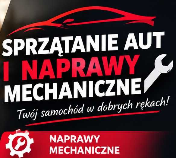 Sprzątanie auta i uslugi mechaniczne