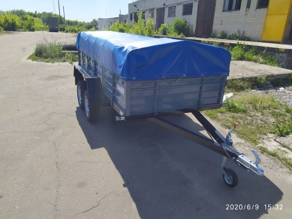 Двухосний прицеп 1560*3200мм, категорія В, Причеп легковий двовісний