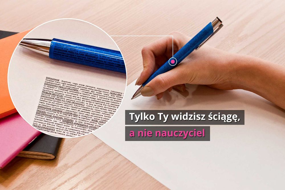 ZAKAZANY DŁUGOPIS® ściąga, do ściągania, ze ściągą 24H