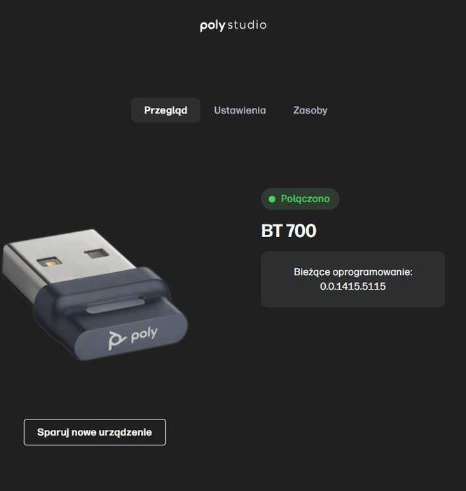 Adapter Bluetooth USB Poly BT700
