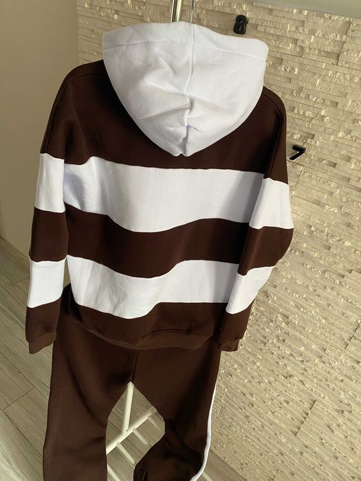 Tommy nowy mięsisty dres paski czekolada logo