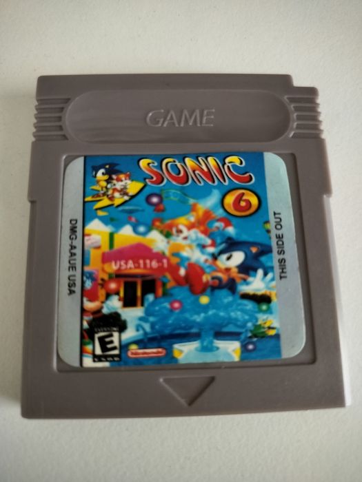 Jogo do Sonic 6 para o Gameboy color sem caixa