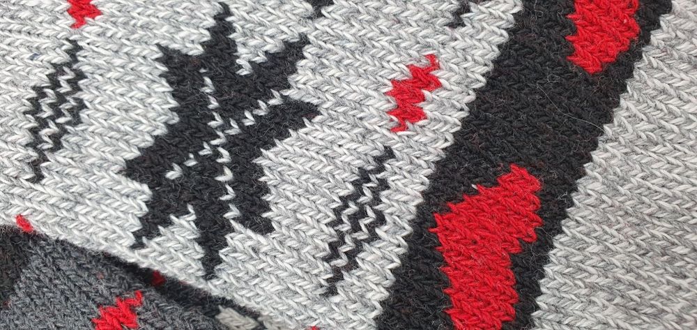 Ciepłe zimowe grube skarpety damskie wełna z Alpaki bezuciskowe 39-42