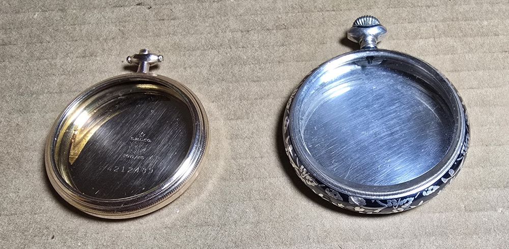 Caixas em prata e ouro